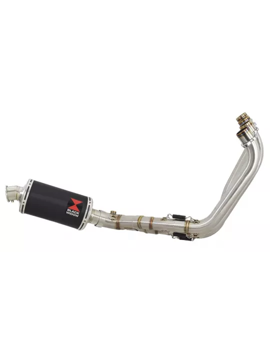 CBR650R 2019-2020 Ligne complète Collecteur/Decatalyseur/Silencieux Inox Noir Ovale 230mm