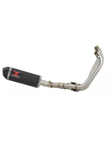 CBR650R 2019-2020 Ligne complète Collecteur/Decatalyseur/Silencieux Inox Carbone Ovale 300mm