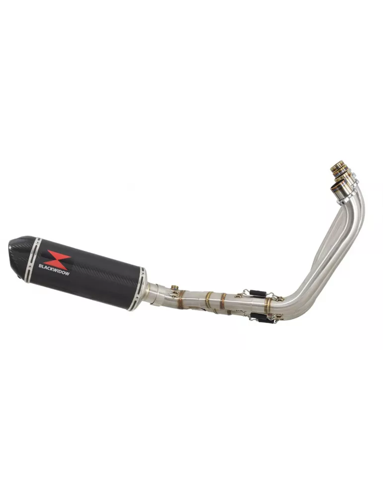 CBR650R 2019-2020 Ligne complète Collecteur/Decatalyseur/Silencieux Inox Carbone Ovale 300mm