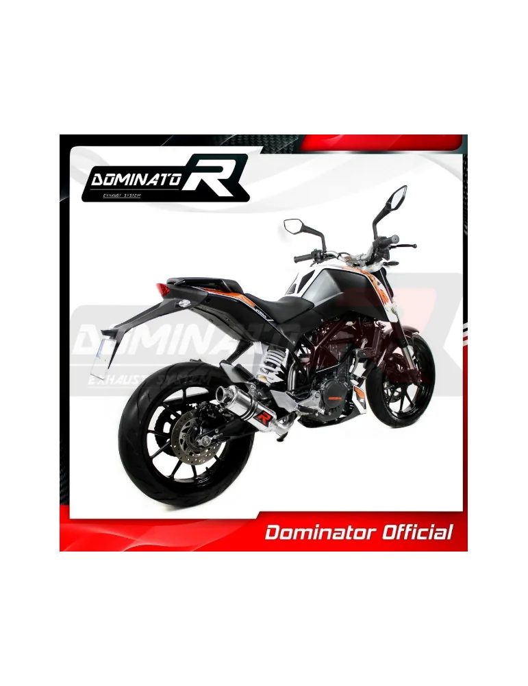 Silencieux sport Dominator : Duke 125 2012 - 2016