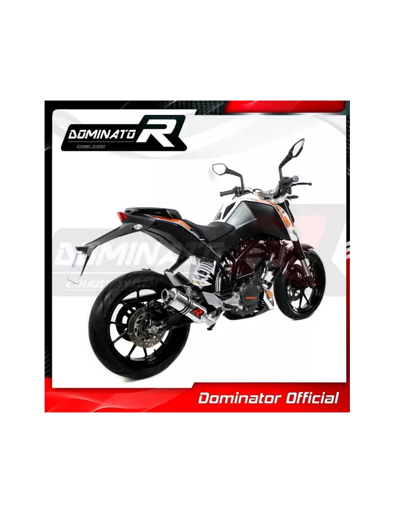 Silencieux sport Dominator : Duke 125 2012 - 2016