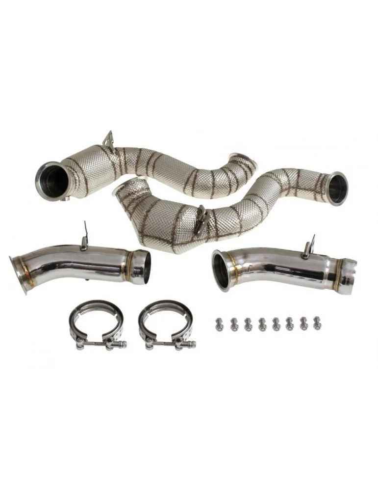 Descente de turbo + Décatalyseur + Bouclier Classe E W213 E63 AMG / S 2016 - 202x Descente de turbo + Décatalyseur + Bouclier Classe E W213 E63 AMG / S 2016 - 202x