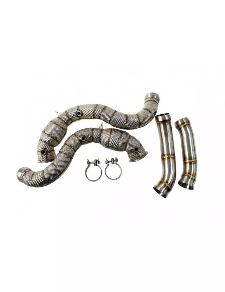 Descente de turbo + Décatalyseur + Bouclier Classe C W205 E63 AMG  2014 - 2020