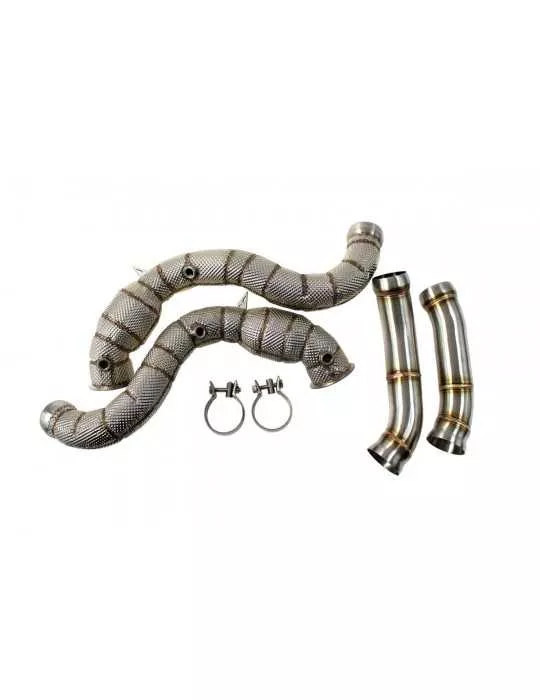 Descente de turbo + Décatalyseur + Bouclier Classe C W205 E63 AMG  2014 - 2020