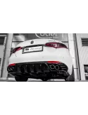 Silencieux Inox Ulter Sport à valve + Diffuseur  Alfa Romeo Giulia 2.0Turbo 2016-2020