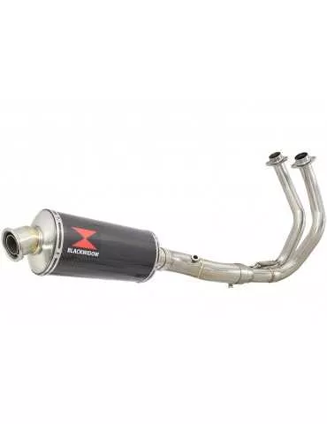 Tracer 700 2020 - 2021  Passage Bas Décatalyseur Ligne complète & Silencieux Ovale En Carbone 300mm