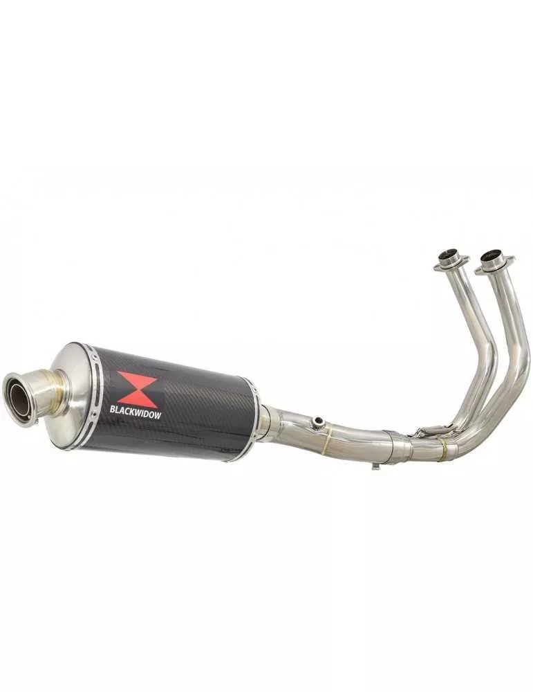 Tracer 700 2020 - 2021  Passage Bas Décatalyseur Ligne complète & Silencieux Ovale En Carbone 300mm