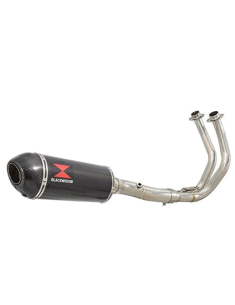 Tracer 700 2020 - 2021 Passage Bas Décatalyseur Ligne complète & Silencieux Ovale En Carbone 300mm