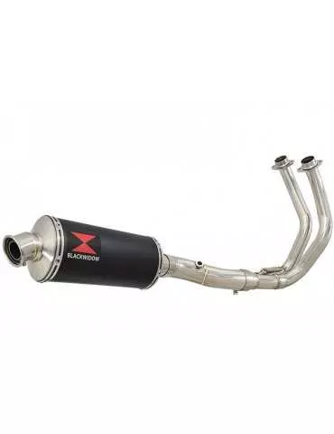 Tracer 700 2020 - 2021 Passage Bas Décatalyseur Ligne complète & Silencieux Ovale Noir En Inox 300mm