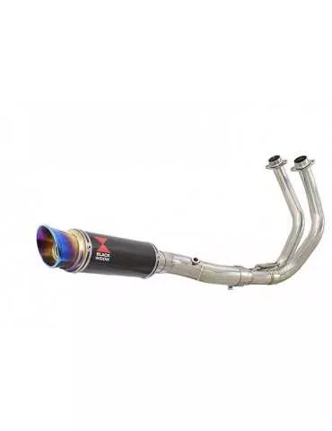 Tracer 700 2020 - 2021  Passage Bas Décatalyseur Ligne complète & Silencieux GP Rond En Carbone + Canule en Inox Anodisé 230m