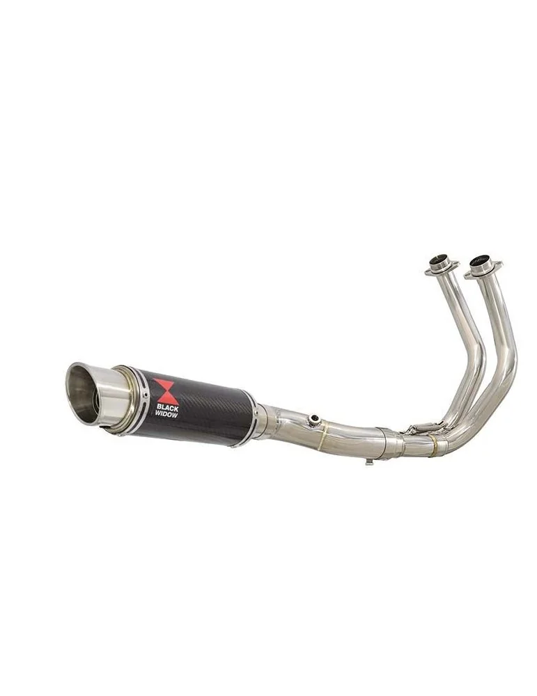 Tracer 700 2020 - 2021  Passage Bas Décatalyseur Ligne complète & Silencieux GP Rond En Carbone 230mm