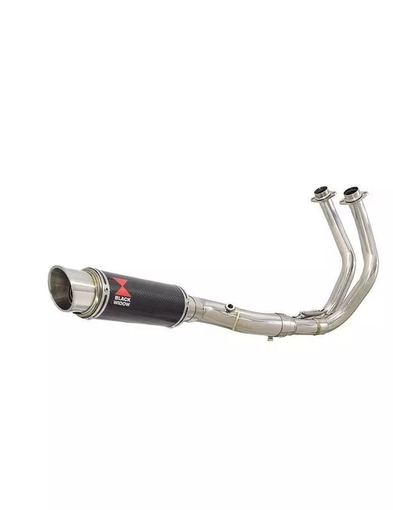 Tracer 700 2020 - 2021  Passage Bas Décatalyseur Ligne complète & Silencieux GP Rond En Carbone 230mm