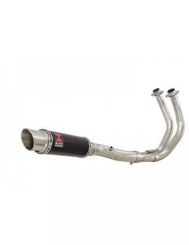 Tracer 700 2020 - 2021 Passage Bas Décatalyseur Ligne complète & Silencieux Rond GP Style Noir En Inox 230mm