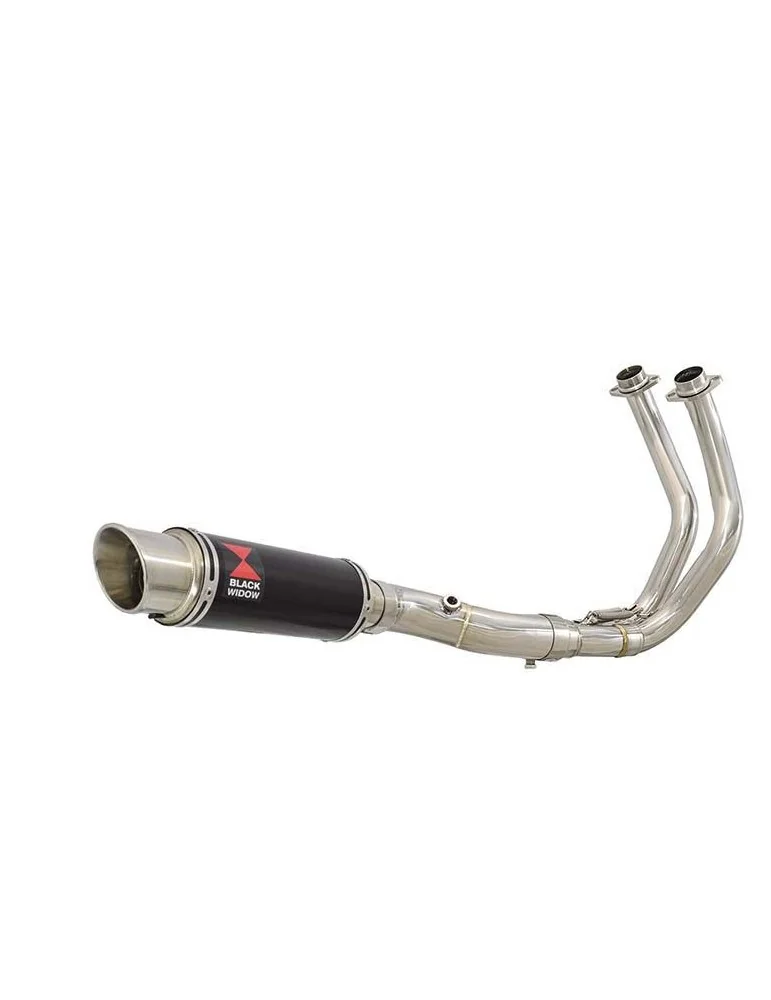 Tracer 700 2020 - 2021 Passage Bas Décatalyseur Ligne complète & Silencieux Rond GP Style Noir En Inox 230mm