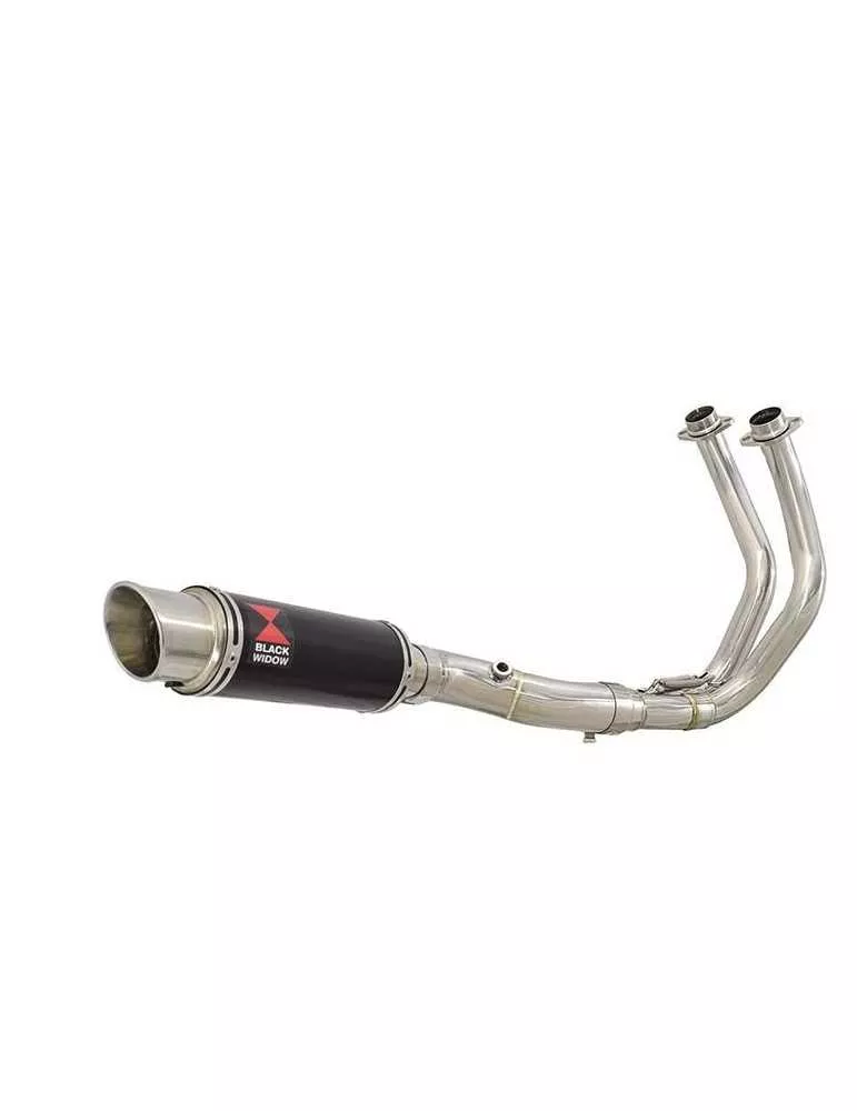 Tracer 700 2020 - 2021 Passage Bas Décatalyseur Ligne complète & Silencieux Rond GP Style Noir En Inox 230mm