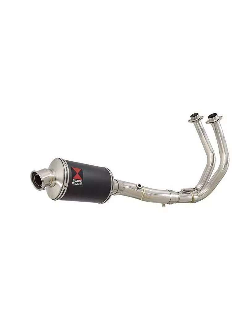 Tracer 700 2020 - 2021 Passage Bas Décatalyseur Ligne complète & Silencieux Ovale Noir En Inox 230mm