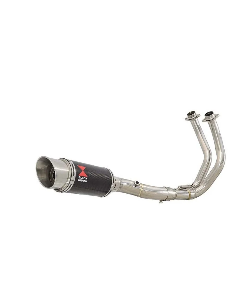 Tracer 700 2020 - 2021 Passage Bas Décatalyseur Ligne complète & Silencieux Rond En Carbone 200mm