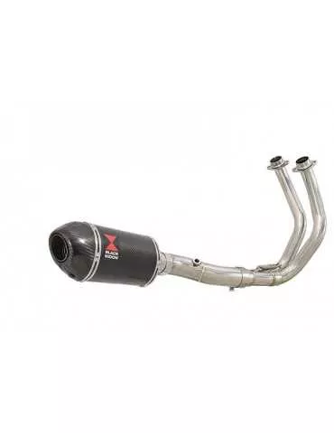 Tracer 700 2020 - 2021 Passage Bas Décatalyseur Ligne complète & Silencieux Ovale En Carbone 200mm