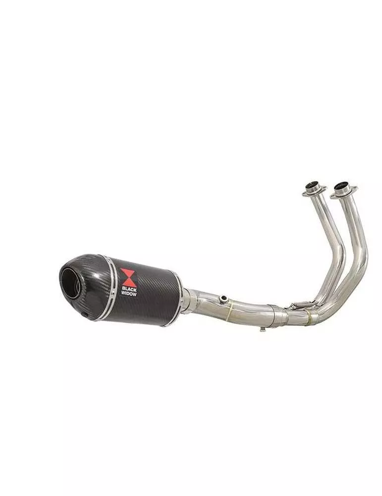 Tracer 700 2020 - 2021 Passage Bas Décatalyseur Ligne complète & Silencieux Ovale En Carbone 200mm