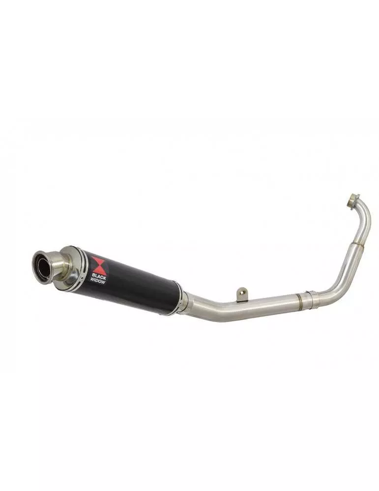 YZF-R 125 2019-2020 Ligne complète & Silencieux Rond Noir En Inox 350mm