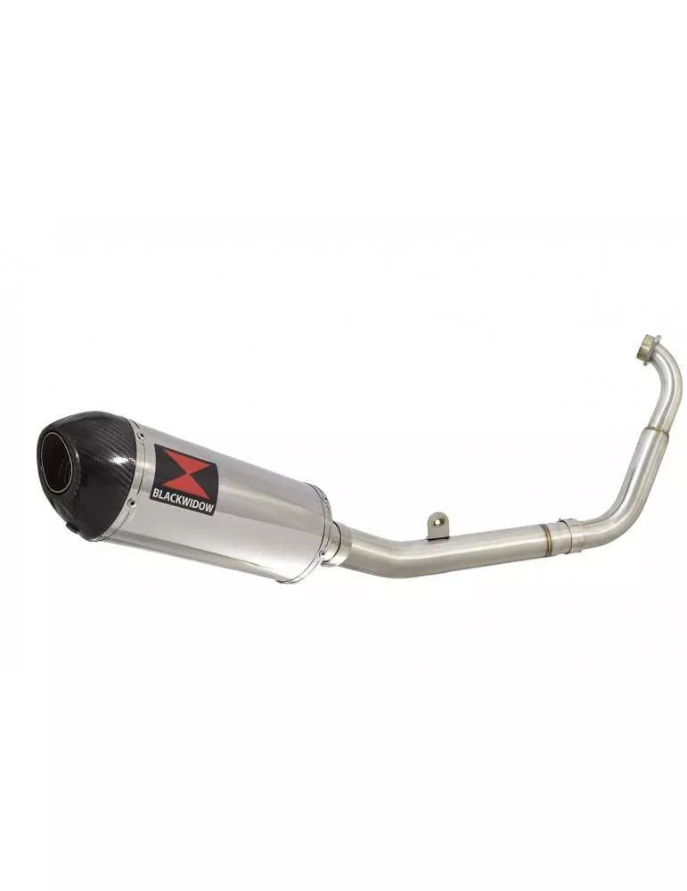 YZF-R 125 2019-2020 Ligne complète & Silencieux Ovale En Inox + Canule en Carbone 300mm