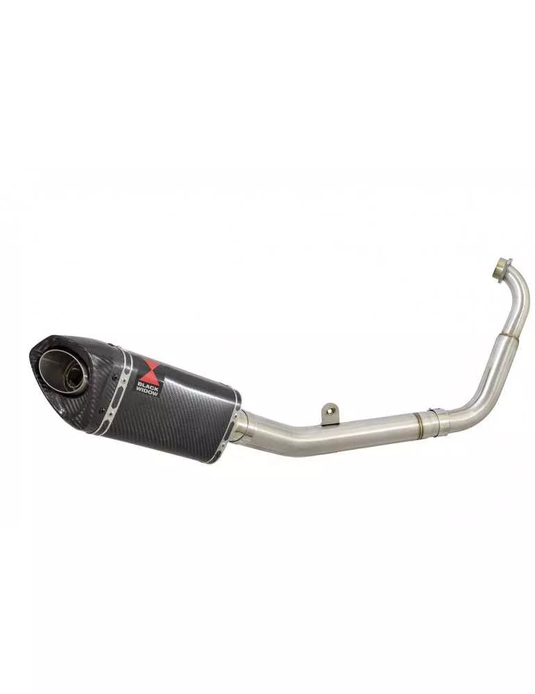YZF-R 125 2019-2020  Ligne complète & Silencieux Tri Ovale En Carbone 250mm