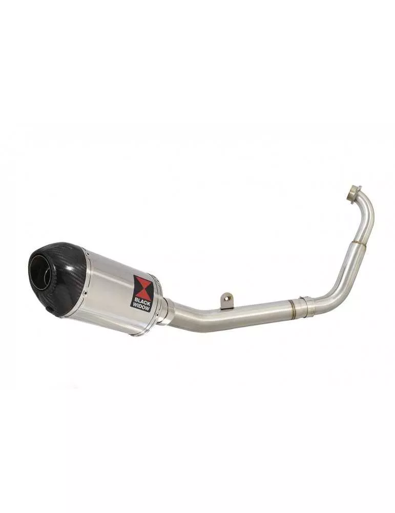 YZF-R 125 2019-2020 Ligne complète & Silencieux Ovale En Inox + Canule en Carbone 200mm