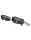 VTR1000F VTR 1000 F Firestorm (SC36) tube de raccords et Ovale Silencieux Inox / Carbone 200mm
