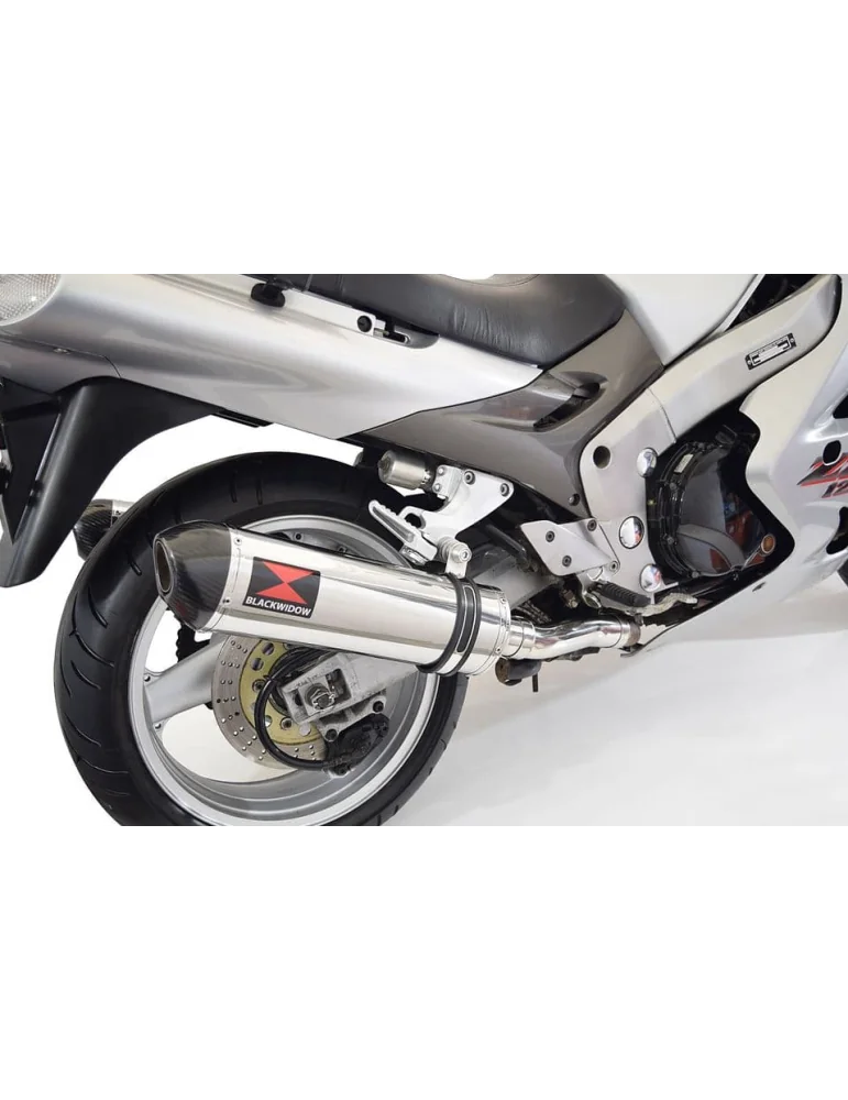 KAWASAKI ZZR1200 ZZR 1200 4-2 Ligne complètes & Ovale Silencieux En Inox + Carbon Fire Tips 400mm