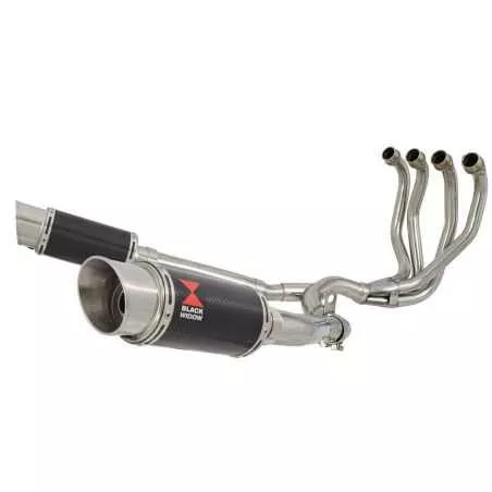 KAWASAKI ZZR1200 ZZR 1200 4-2 Ligne complète & Silencieux Rond En Carbone 200mm