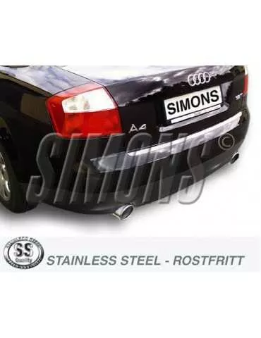 ECHAPPEMENT - Kit complet pour AUDI A4 Quatto Turbo 01-05 (ligne après catalyseur) - sortie 2x100