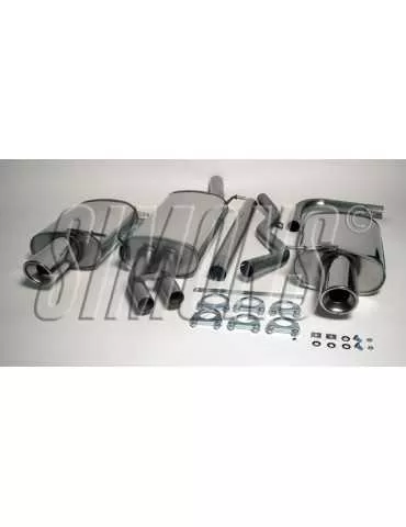 ECHAPPEMENT - Kit complet pour AUDI A4 Turbo 00-05 (ligne après catalyseur) - sortie 2x100