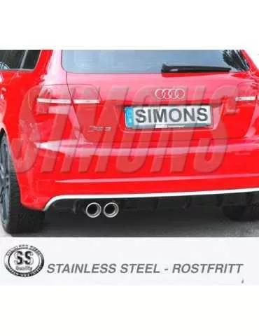 ECHAPPEMENT - Kit complet (décatalysé 040THCR) pour AUDI RS3 Quattro coupé 2.5TFSI 340cv - sortie 2x90