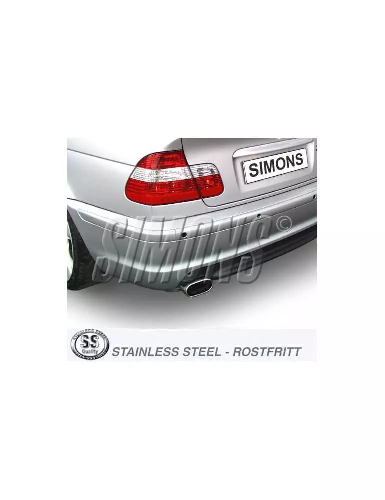ECHAPPEMENT - Kit complet pour BMW E46 4-cylindres (ligne après catalyseur) - sortie 85/150
