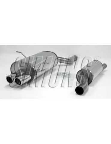 ECHAPPEMENT - Kit complet pour BMW E46 4-cylindres (ligne après catalyseur) - sortie 2x70