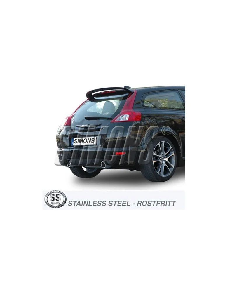 ECHAPPEMENT - Kit complet pour VOLVO C30 Turbo +09 - sortie 2x100