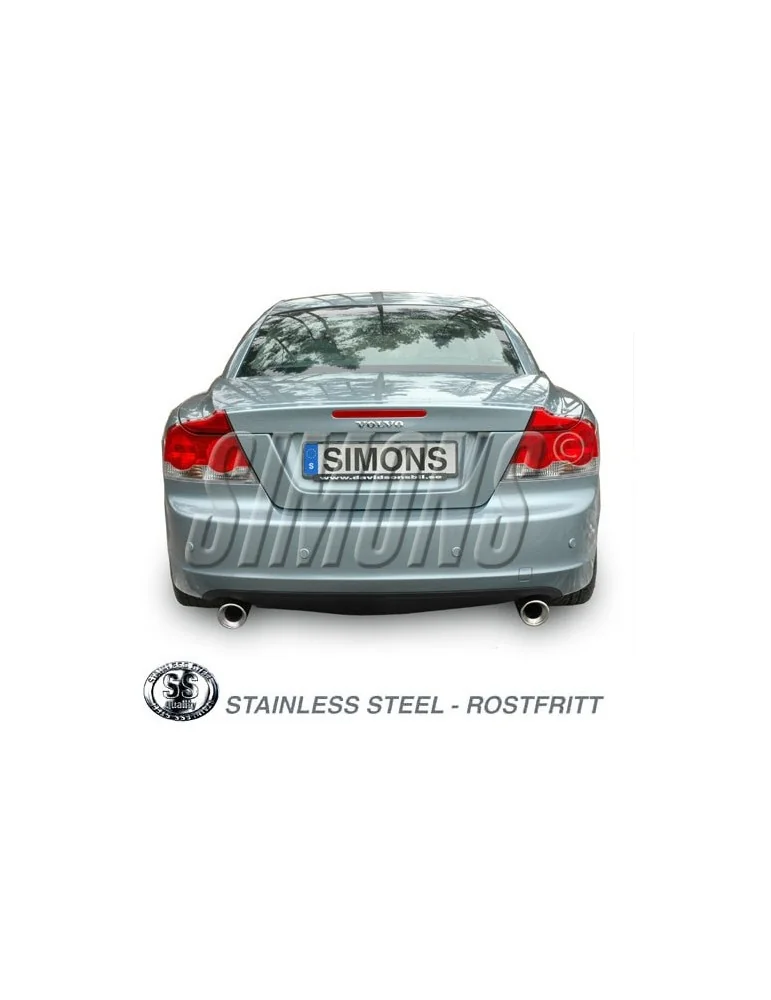 ECHAPPEMENT - Kit complet pour VOLVO C70 Turbo 06+ - sortie 2x100