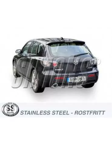 ECHAPPEMENT - Kit complet pour MAZDA 3 MPS 06+ - sortie 1x114