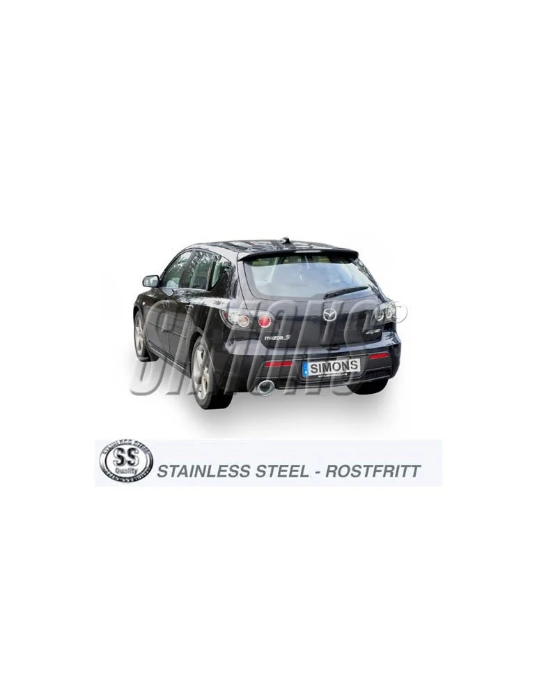 ECHAPPEMENT - Kit complet pour MAZDA 3 MPS 06+ - sortie 1x114