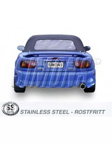 ECHAPPEMENT - Kit complet pour MAZDA MX-5 NA 1.6/1.8 89-96 - sortie 1x100