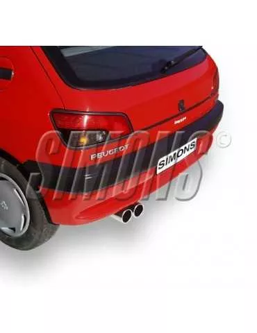 ECHAPPEMENT - Kit complet pour PEUGEOT 306 1.4/1.6/1.8 - sortie 2x80