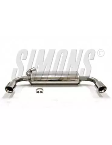 ECHAPPEMENT - Kit complet (silencieux arrière) pour VOLVO S60/V60 Diesel 2/4 roue motrices 10-18 - sortie 2x100