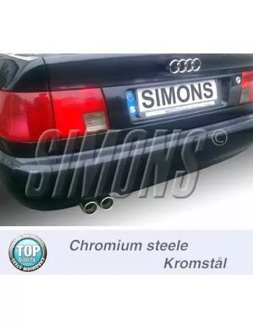 ECHAPPEMENT - Kit complet (silencieux arrière) pour AUDI 100/A6  - sortie 2x70