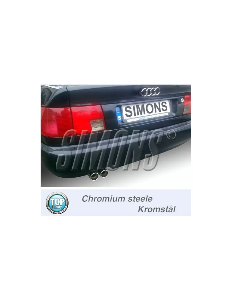 ECHAPPEMENT - Kit complet (silencieux arrière) pour AUDI 100/A6  - sortie 2x70