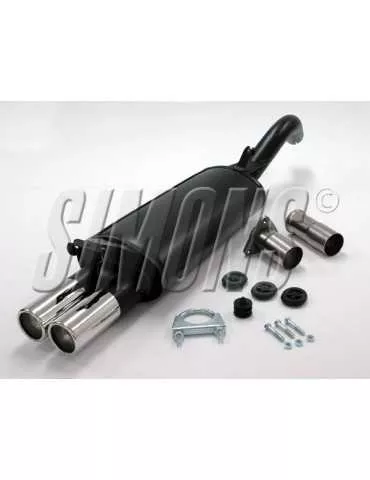 ECHAPPEMENT - Kit complet (silencieux arrière) pour AUDI 100/A6  - sortie 2x70