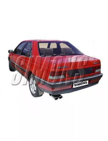 ECHAPPEMENT - Kit complet pour PEUGEOT 405 1.9, 87-92 - sortie 2x70/90