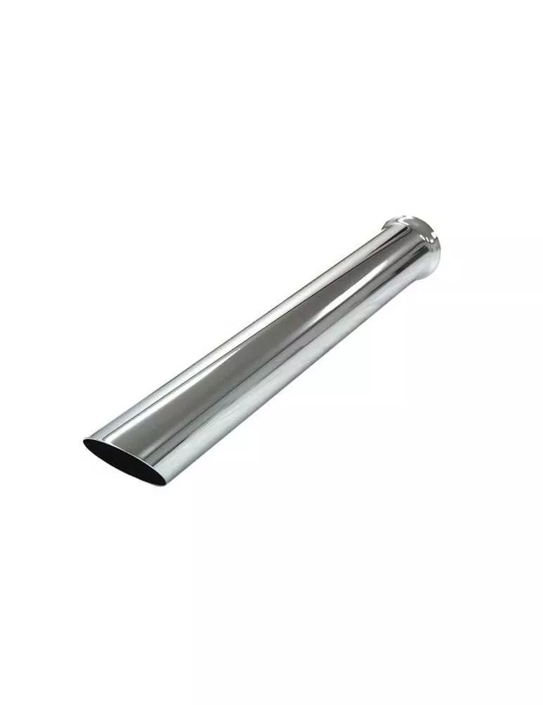 Pièce  Universelle - tube chromé 76x580 avec biseau