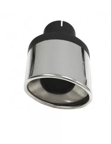Pièce  Universelle - acier inoxidable - canule d'échappement Ellips 63mm gauche