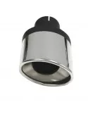Pièce  Universelle - acier inoxidable - canule d'échappement Ellips 63mm gauche
