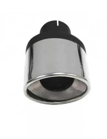 Pièce  Universelle - acier inoxidable - canule d'échappement Ellips 63mm droite